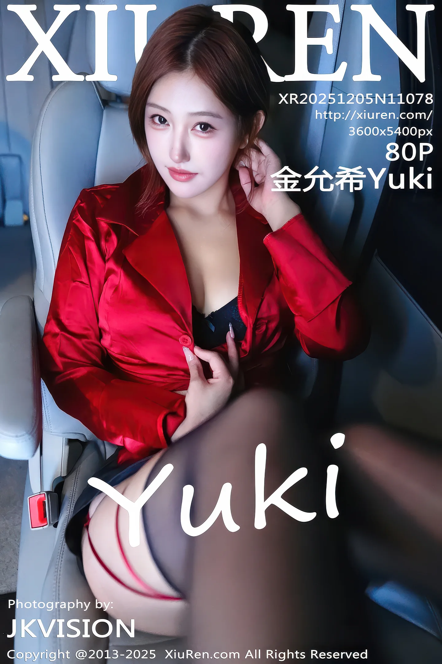 [XiuRen秀人网]No.11078_模特金允希Yuki车内场景性感黑色内衣配黑丝袜秀丰腴身材诱惑写真80P-秀人网 - XiuRen.Pro